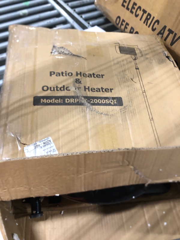 View 1 of ****UDED** FINAL SALE**********Ignovate 50,000 BTU Outdoor Propane Patio Heater with Wheels – Durable Powder-Coated Steel Gas Heater with Easy Ignition & Safety Shut-Off for Patio, Backyard, Garden, Restaurant