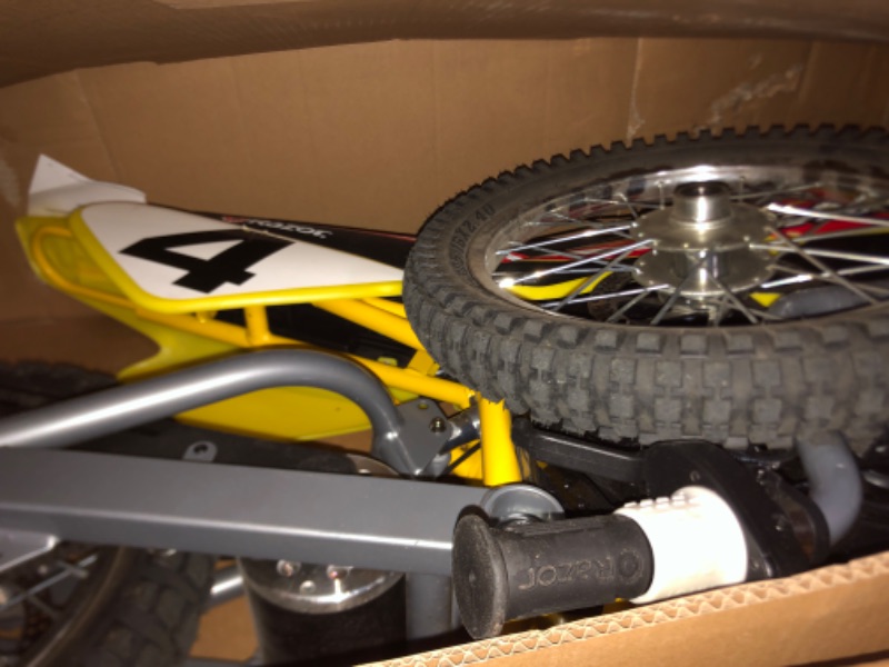 Photo 1 of ***HAS BEEN USED A LITTLE DIRTY
8888Razor MX650 Dirt Rocket Electric Motocross Off-Road Bike - Yellow
