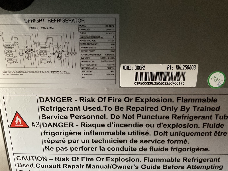 Photo 1 of !!!!!!Used  has dents!!!!!!!!!!,Commercial refrigerator freezer combo 47 inch with upfront freezer stainless steel