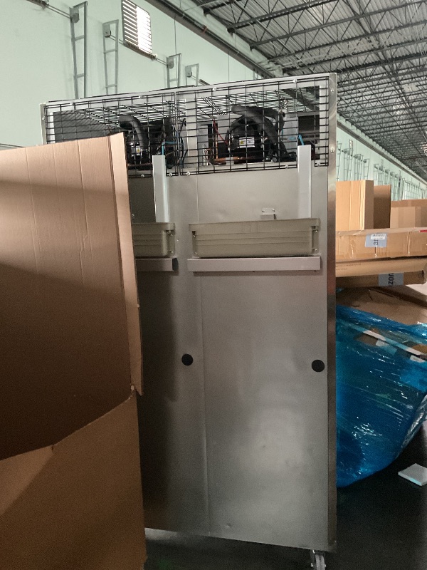 Photo 1 of !!!!!!Used  has dents!!!!!!!!!!,Commercial refrigerator freezer combo 47 inch with upfront freezer stainless steel