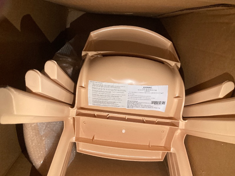 Photo 1 of **JUST THE CHAIRS !!!MISING TABEL!!!!Flash Furniture Adjustable Classroom Activity Table with 6 Stackable Chairs, Rectangular Plastic Activity Table for Kids, 24" W x 48" L, Natural