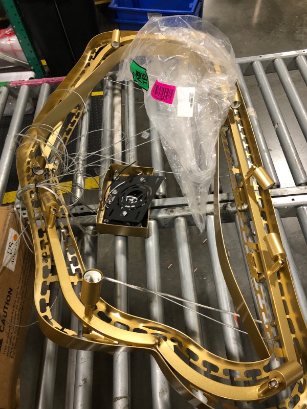 Photo 1 of *****FINAL SALE****** SOLD FOR PARTS********MADEM Modern Crystal Chandeliers,Gold 2-Tiers Chandelier Light Fixture, Contemporary Pendant Ceiling Light for Dining Room Living Room Kitchen Island Entryway Foyer,E12 x 20?Bulbs not Included?.