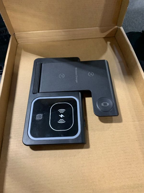 Photo 1 of ***MISSING CHARGING WIRE, SELLING FOR PARTS, FINAL SALE***wireless charger iphone, apple watch, air pods***MISSING CHARGING WIRE, SELLING FOR PARTS, FINAL SALE***