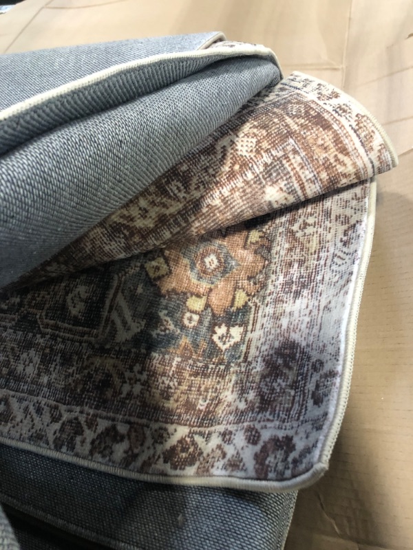 Photo 1 of ***SIMILAR ITEM***Loloi Magnolia Home by Joanna Gaines Sinclair Collection SIN-01 Pebble/Taupe 7'-6" x 9'-6", .25" Pile Height, Machine Washable, Area Rug