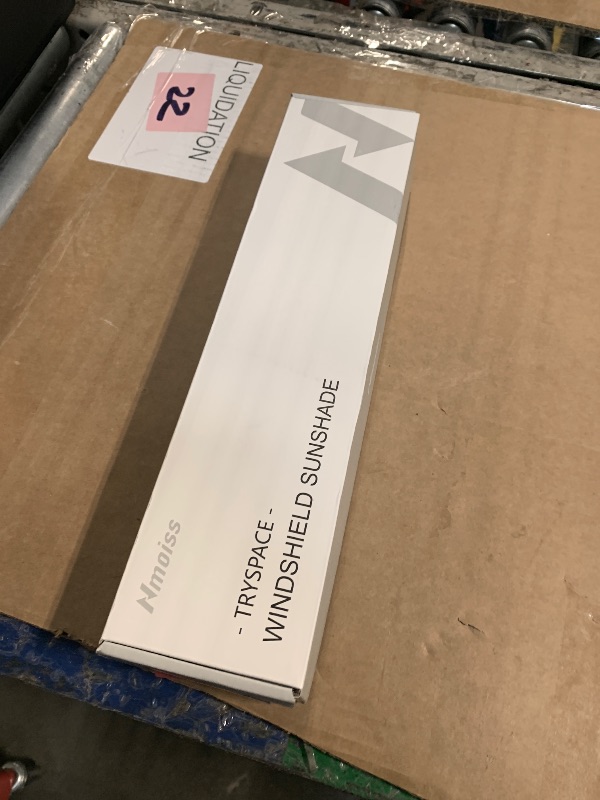 Photo 1 of [Upgraded] Nmoiss Windshield Sun Shade Umbrella - [Vinyl Coating Heat Shield] Protect Car from Sun Rays & Heat Damage Keep Cool and Protect Interior, Spring Structure Edge Medium 56" L x 31" W