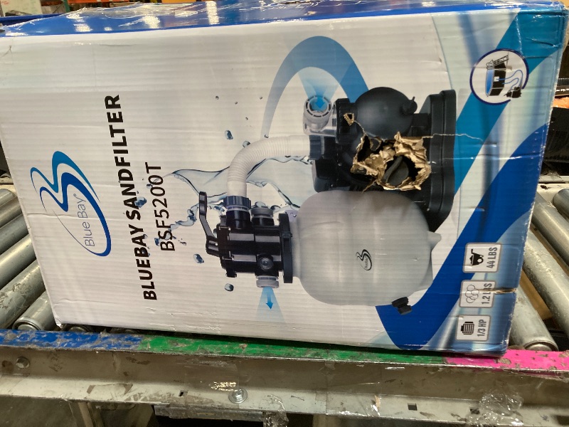 Photo 1 of ?2025 Upgrade?BlueBay 13" Sand Filter Pump with Timer 1/3HP / 1850GPH for Above Ground Pool up to 8000 Gallon, 7-Way Valve, Easy Installation, Gray