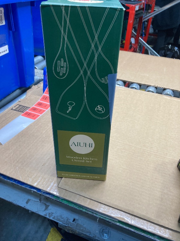 Photo 1 of 10 Pack Wooden Utensils for Cooking, Wood Utensil Set for Kitchen, Teak Wooden Spoon for Cooking, Non-Stick Spatula Ladle