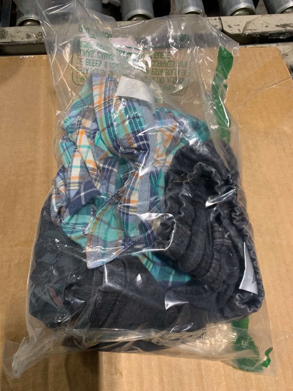 Photo 1 of *** DIFFERENT COLOR **** Coco&RARA Toddler Baby Boy Clothes Outfits Button Down Long Sleeve Plaid Shirt + Denim Pants 2PCS Fall Winter Clothing (Wine Red, 2-3 Years) 12T