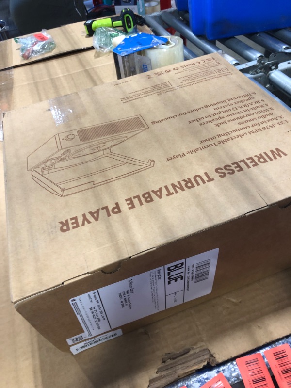 Photo 1 of ** NO COVER**
Vinyl Record Player Turntable with Built-in Bluetooth Receiver & 2 Stereo Speakers, 3 Speed 3 Size Portable Retro Record Player for Entertainment and Home Decoration