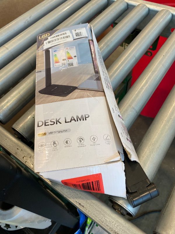 Photo 1 of *UNTESTED*
shinelife LED Desk Lamp for Office Home, Bright Desk Light with USB Charging Port, Adjustable Dimmable Desk Lamps 5 Modes 5 Brightness, Touch Study Lamp for Nail, Craft, Puzzle, Sewing, Study, Black