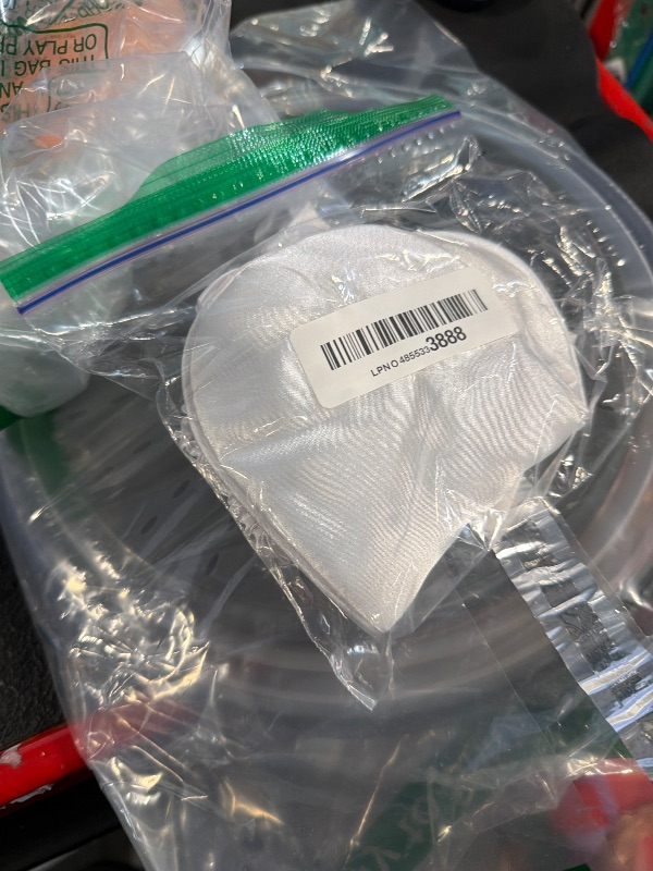 Photo 1 of 1 Pack Sleep Mask, Silk Eye Mask with Elastic Strap, Blindfold, Soft Silk Sleeping Mask for Girls, Women, Men (White)