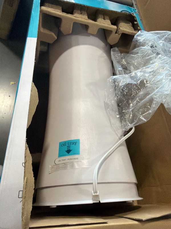 Photo 1 of **Selling for parts**
Homedics Ultrasonic Humidifier – Large Deluxe Air Humidifiers for Bedroom, Plants, Office – Cool and Warm Mist Humidifiers, Essential Oil Pads and Built-In Timer, 5 Mist Settings, White and Black