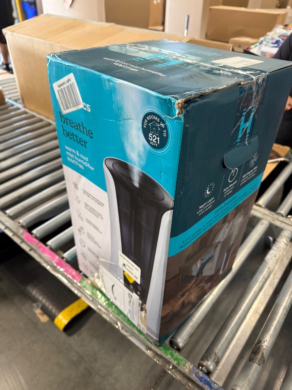 Photo 1 of **Selling for parts**
Homedics Ultrasonic Humidifier – Large Deluxe Air Humidifiers for Bedroom, Plants, Office – Cool and Warm Mist Humidifiers, Essential Oil Pads and Built-In Timer, 5 Mist Settings, White and Black