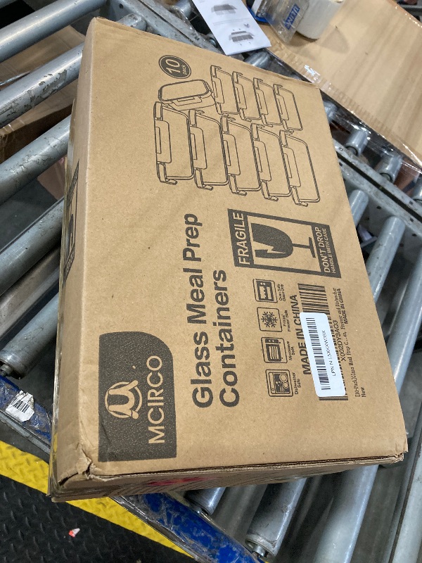 Photo 1 of [10-Pack] Glass Meal Prep Containers with Lids, MCIRCO Food Storage Containers with Snap Locking Lids, Airtight Lunch Containers, Microwave, Oven, Freezer and Dishwasher