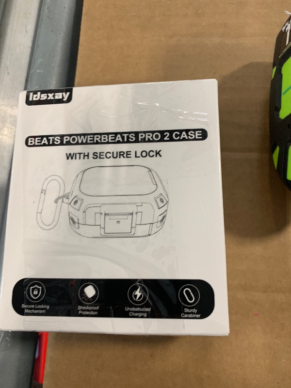 Photo 1 of [Upgrade Secure Lock] for Beats Powerbeats Pro 2 Case Cover, LDSXAY Carbon Fiber Shockproof Protective Cover for Powerbeats Pro 2 2025 with Cleaner Kit & Carabiner (Orange)