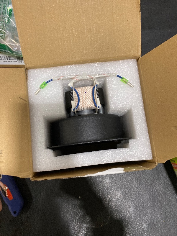 Photo 1 of 110V Combustion Fan Replacement Parts for Green Mountain Daniel Boone and Jim Bowie 110V Choice Pellet Grills, P-1047 60Hz GMG DB & JB Choice Hopper Fan Blower Motor Replacement Part GMGP7