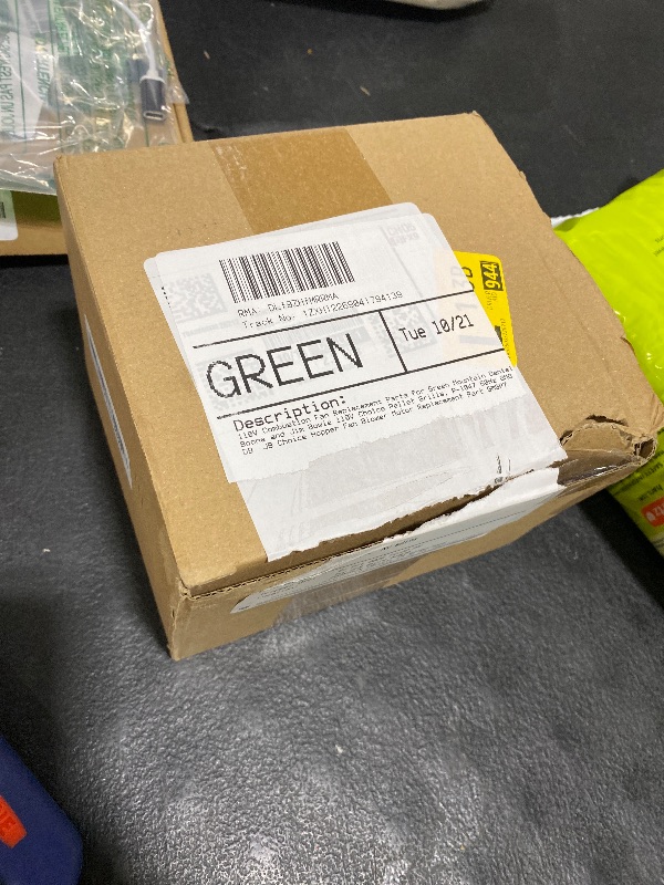 Photo 1 of 110V Combustion Fan Replacement Parts for Green Mountain Daniel Boone and Jim Bowie 110V Choice Pellet Grills, P-1047 60Hz GMG DB & JB Choice Hopper Fan Blower Motor Replacement Part GMGP7