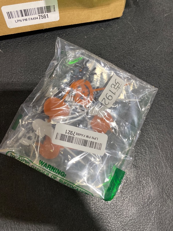 Photo 1 of 100 PCS Halloween Picks Plastic Halloween Party Cupcake Toppers Appetizer Picks