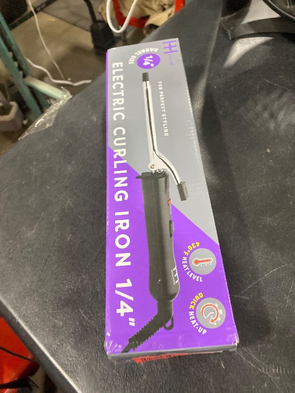 Photo 1 of 1/4 Inch Silver Curling Iron