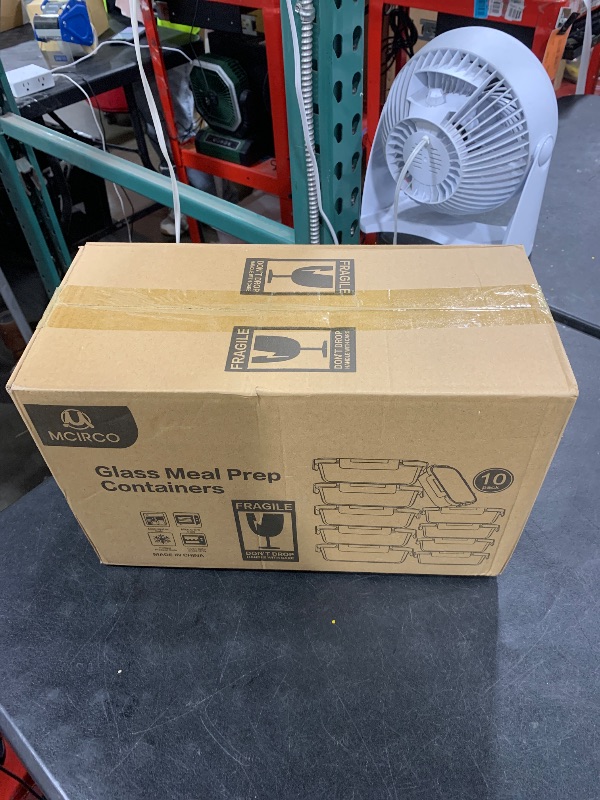 Photo 1 of [10-Pack] Glass Meal Prep Containers with Lids, MCIRCO Food Storage Containers with Snap Locking Lids, Airtight Lunch Containers, Microwave, Oven, Freezer and Dishwasher