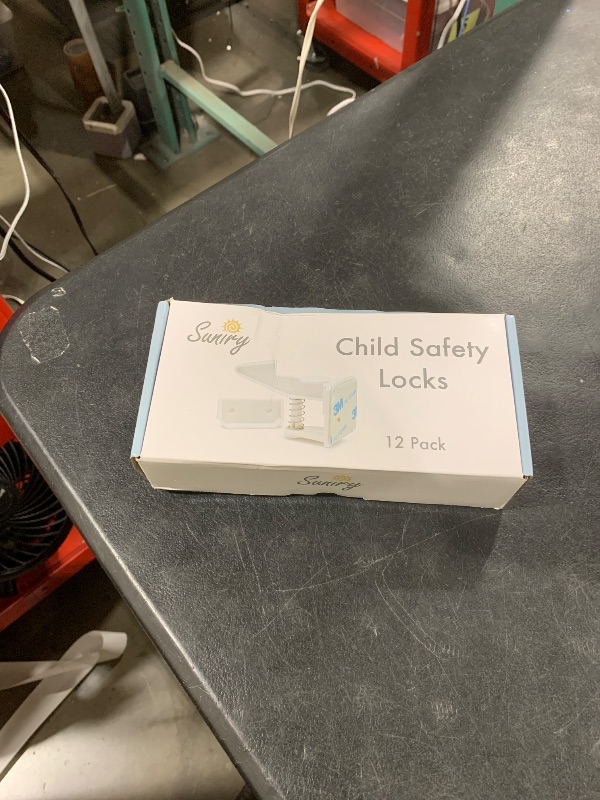 Photo 1 of 12 Pack Cabinet Locks Child Safety | Baby Safety Cabinet Locks NO Drilling 3M Adhesive Baby Proof Drawer Lock Child proofing cabinets latches for Kids Latch for Drawers & Door Child Safety Locks