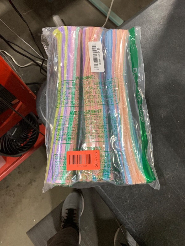 Photo 1 of 300 Pcs Thick Pipe Cleaners Crafts Supplies 7 Assortment Pastel Macaron Color Chenille Stems for Arts and Craft Projects Creative DIY Decorations,Christmas Decorations (Candy color-300pcs)