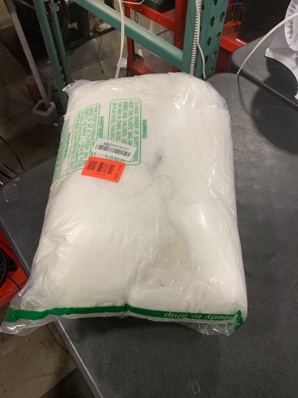 Photo 1 of 28.16 Ounce Fake Clouds Cotton Decoration, Halloween LED Clouds 3D Artificial Snow with 3 LED Strings Light Battery Operated (Not Included) Faux Fluffy Cotton for Christmas Table Wall Hanging