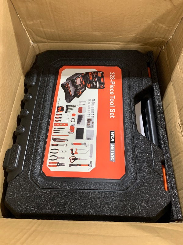 Photo 1 of 328-Piece Tool Set - Tool Kit Toolbox Storage Case with Drawer, General Household Hand Tool Kit Perfect for Home & DIY Repairs