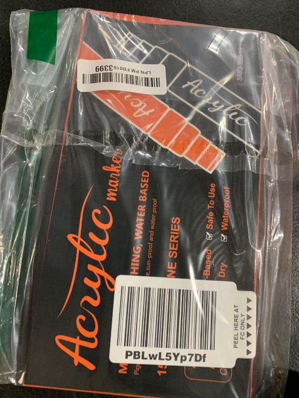 Photo 1 of Acrylic Paint Markers, 10 Colors Poster Markers Jumbo 16mm Wide Tip Permanent Ink 36g, Thick Acrylic paint pens for Fabric, Poster, Glass, Rock Painting, Stone, Wood, Car, Ceramic