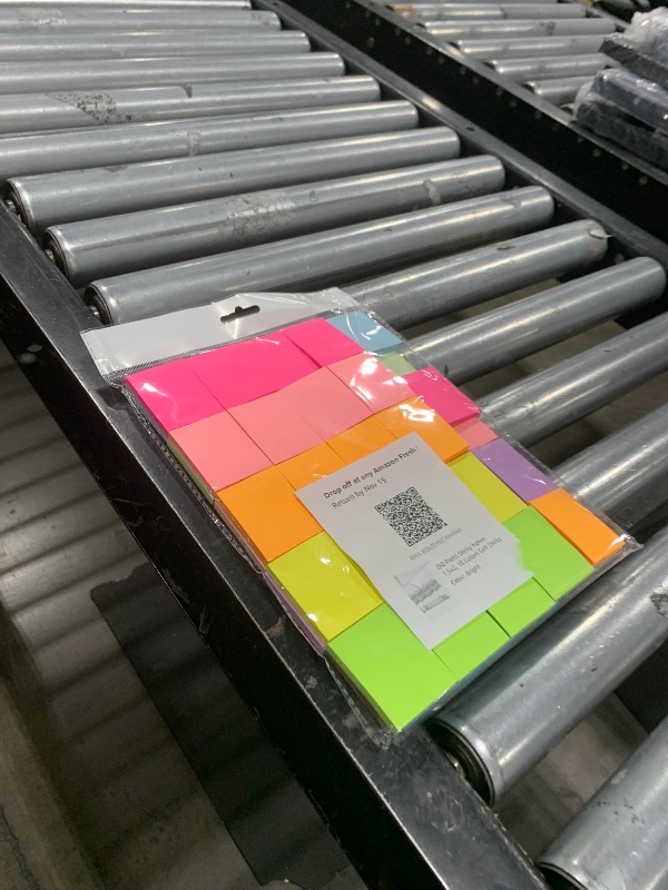 Photo 1 of (50 Pads) Sticky Notes 1.5x2, 10 Colors Self Sticky Notes, Sticky Pads, Recyclable, Self-Stick Pads, Easy to Stick for Home, Office, Notebook