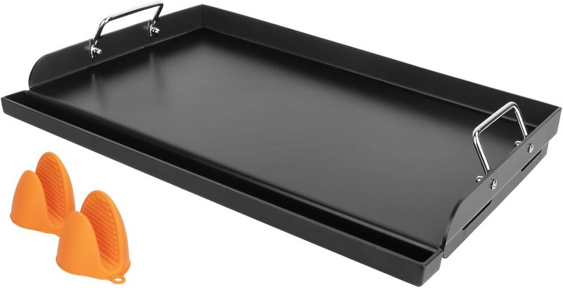 Photo 1 of ***STOCK PHOTO FOR REFERENCE, SIMILAR ITEM***
CARBON STEEL GRIDDLE WITH HOT GRIPS, TWO GRID TOPS