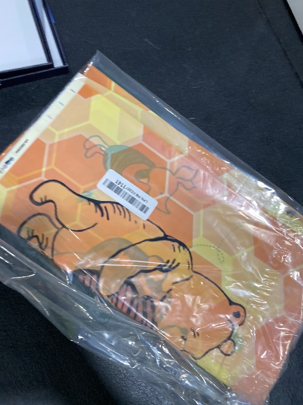 Photo 1 of 3pcs Bear Party Tablecloth Baby Shower or Birthday Disposable Table Cover Honey Plastic Rectangle Birthday Decoration, 54 x 108 Inches