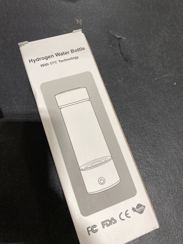 Photo 1 of 2025 New Hydrogen Water Bottle, 2200PPB in 3Min, SPE PEM Tech, Portable 16OZ, Rechargeable Hydrogen Water Bottle for Travel, Home, Office – Gift for Family & Friends (Silver)