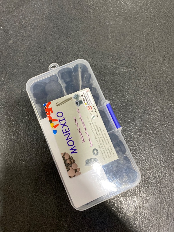 Photo 1 of 100 Pcs Silicone Rubber Hole Plugs Set - 9 Sizes T-Type Black Silicone Plugs Caps for Powder Coating, Waterproof Sealing, Pipe/Test Tube Caps - Heat Resistant, Durable, Multi-Purpose (Black)