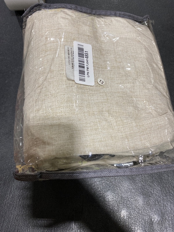 Photo 1 of 100% Blackout Curtains 84 Inch Length 2 Panels Set Farmhouse Style for Bedroom Windows/Living Room Thermal Insulated Neutral Boho Drapes Linen Blend Natural Ivory 7ft Long Hook Belt Pleated/Back Tab