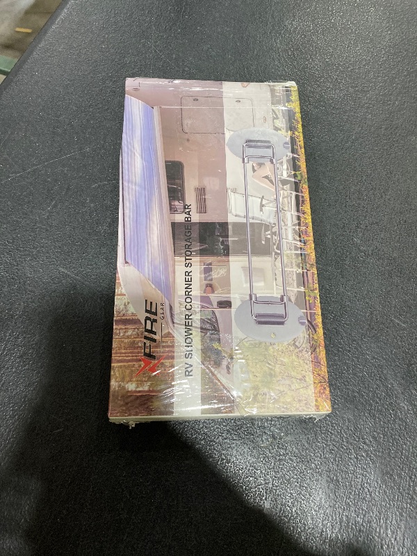 Photo 1 of ?2025 New?Adjustable 7.8-13.5 inch Rv Shower Corner Storage Bar, Stainless Steel Rv Shower Caddy for Corner Shelves in Camper, RV Bathroom Organization Must Have Accessories (2 Pack)