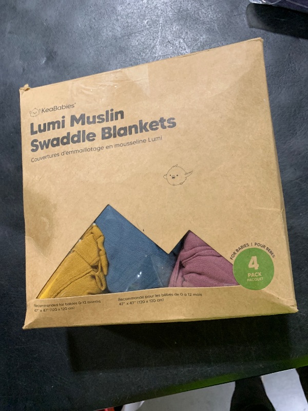 Photo 1 of 4-Pack Muslin Swaddle Blankets for Boys, Girls - Organic Baby Swaddles for Newborns, Soft & Breathable Receiving Baby Blankets for Girl, Boy, Neutral, Newborn Essentials Gift (Corals)