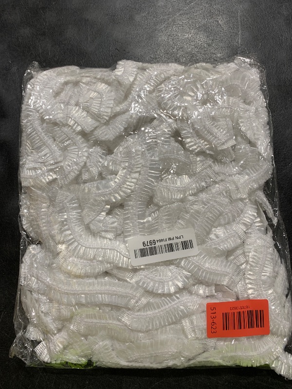 Photo 1 of 200PCS Disposable Shower Caps, Plastic Clear Hair Cap Large Thick Waterproof Bath Caps for Women & Men Unisex Reusable Travel Essentials for Deep Conditioning, Hair Treatment, Hotel, Spa, and Home Use