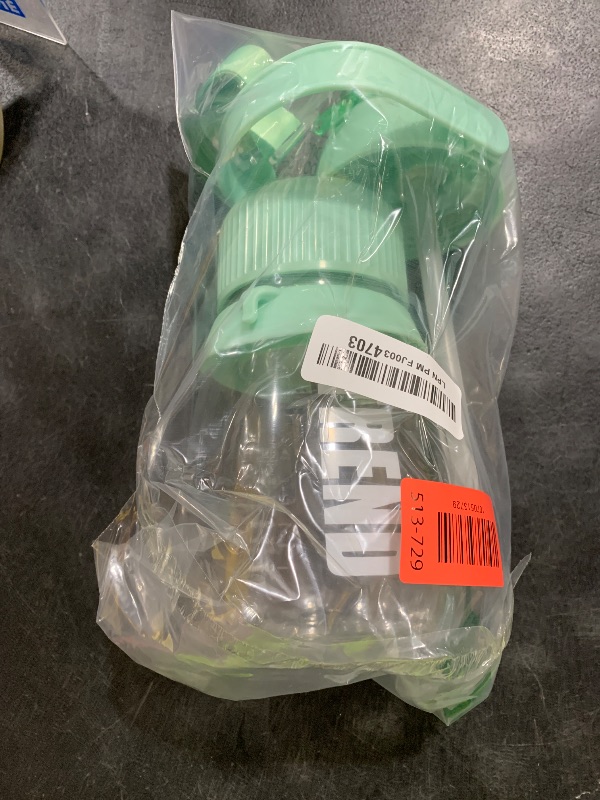 Photo 1 of 1100ml Portable Juicer with 10-Blade Turbo Juicing, USB-C Fast Charging, 12+ Cups per Charge, Juice Glass with Sip Lid & Carrying Strap for Travel & office & Gym. Not for Ice Crushing. (Green)