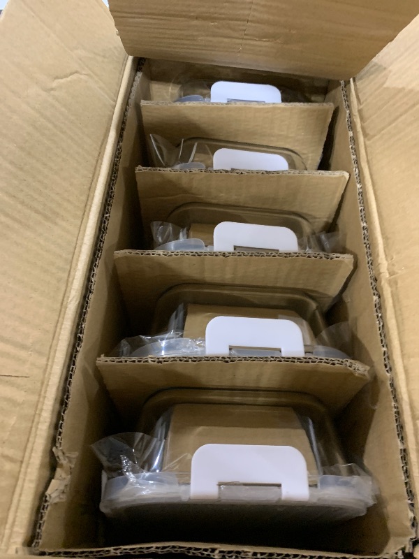 Photo 1 of [10-Pack]Glass Meal Prep Containers with Lids, MCIRCO Glass Food Storage Containers with Snap Locking Lids, Airtight Lunch Containers, Microwave, Oven, Freezer and Dishwasher, White