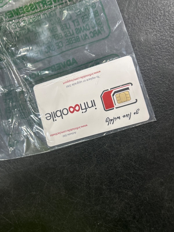 Photo 1 of $15/Month | Infimobile Prepaid Plan: 12 Months| 5GB High-Speed Data Per Month | 2500 Minutes and 2500 Text| Prepaid Plan Service SIM Card | Nationwide Coverage | 4G, 5G V-Network