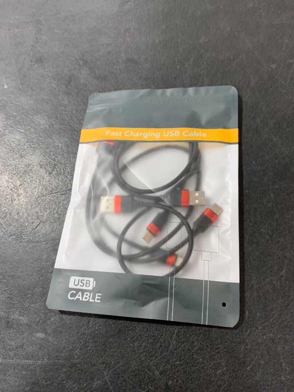 Photo 1 of 1.5ft USB C Cable, 3 Pack Short USB A to USB C Cable for iPhone 16 15, Nylon Braided 18 inch Type C Charger Cord Fast Charging for Samsung Galaxy S24 S23 S22 Note 20 10 A50 A20 Moto G LG