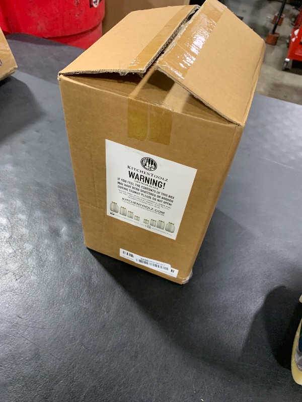 Photo 1 of 1 Gallon Glass Large Jar with Airtight Bamboo Lid - Strong Clear Borosilicate Canister for Kitchen Food Storage Organizing, Terrarium, Pantry Decorative Container & Laundry Room - Pack of 1