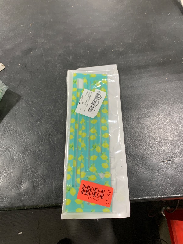 Photo 1 of 4 Pcs Zipper Pocket Template,7/8/9 Inch Sewing Templates,Lemon Printed Acrylic Zipper Pocket Template Ruler,Quilting and Sewing Accessories for Beginner