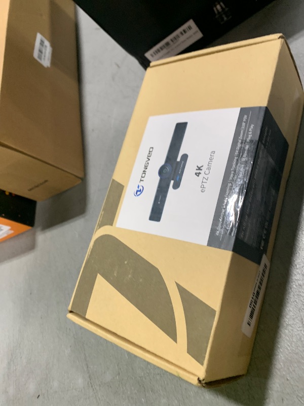 Photo 1 of 3-in-1 4K Webcam with Microphones and Speaker, AI Auto-Tracking 5X Digital Zoom Webcam 4K Adjustable Field of View Remote Control Works with Microsoft Teams, Zoom, Google Meet, PC Mac Laptop