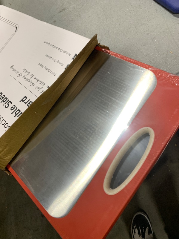 Photo 1 of 2 in 1 Stainless Steel Cutting Board with Handle Chopping Husband Birthday Christmas Xmas Valentines Father Day Gifts Ideal from Wife Romantic Anniversary Best Cool Gadget Awesome Who Have Everything