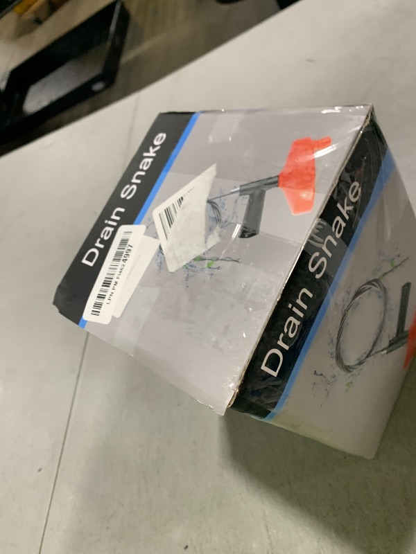 Photo 1 of 33 Feet Drain Snake Auger, Plumbing Snake Drain Hair Clog Removal Tool, Heavy Duty Toilet Snake Auger, Sink Unclogger Drain Cleaner Tool for Bathroom Kitchen Tub Shower Drain Clog Remover with Gloves