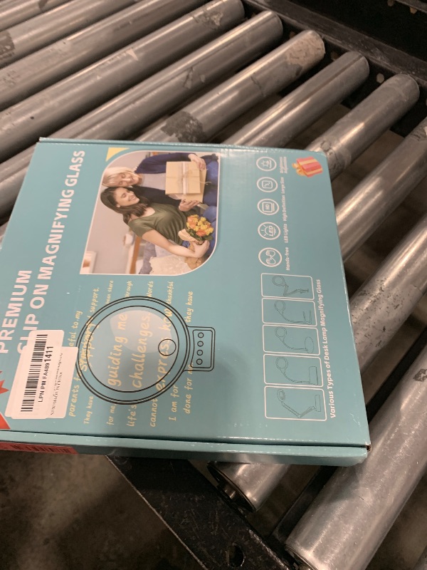 Photo 1 of 10X 30X Large Magnifying Glass with Light and Clamp,Clip on Lighted Magnifier,72 LED Stepless Dimmable Desk Magnifying Lamp Hands Free for Crafts Hobby Reading Painting Sewing Close Work