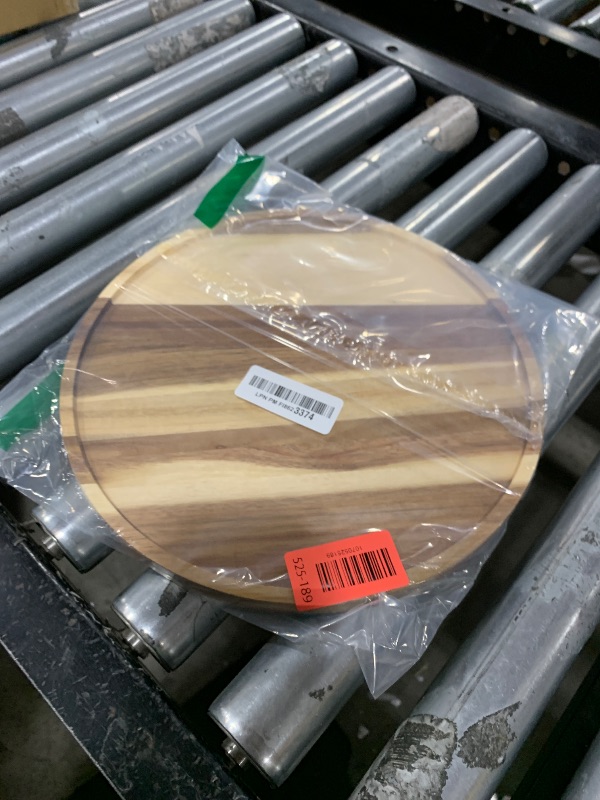 Photo 1 of 11.5 Inches Candle Holder Tray Home Decor, Round Wood Tray for Coffee Table, Small Wooden Serving Decorative Trays for Home