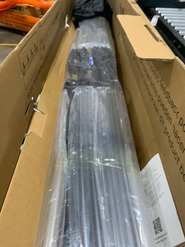 Photo 1 of 100 Inch Indoor and Outdoor Projector Screen with Stand for Movies or Presentations - HD Premium 16:9 Folding Free Tripod Screen with Carry Bag and Straps, Matte